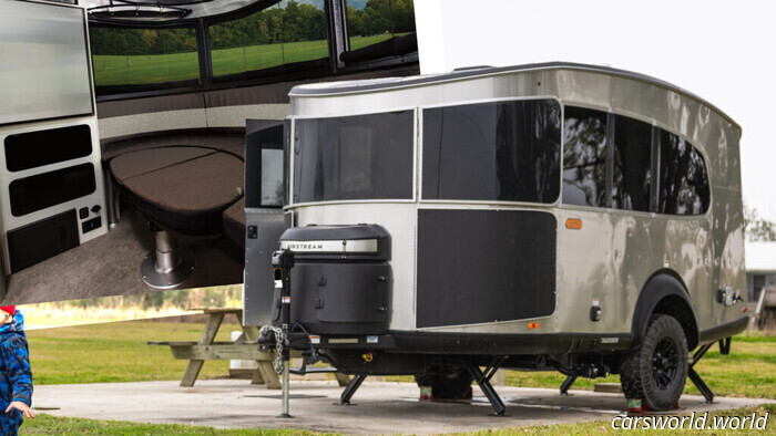 Airstream Basecamp 20Xe Se Desconecta De La Red Con Elevación De 3 Pulgadas Y Batería Grande | Carscoops